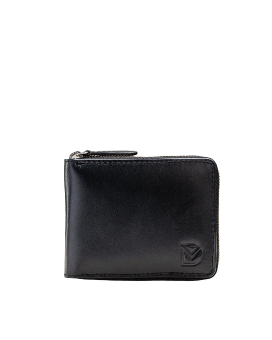 Raven : Zipper Secure Wallet (Black)