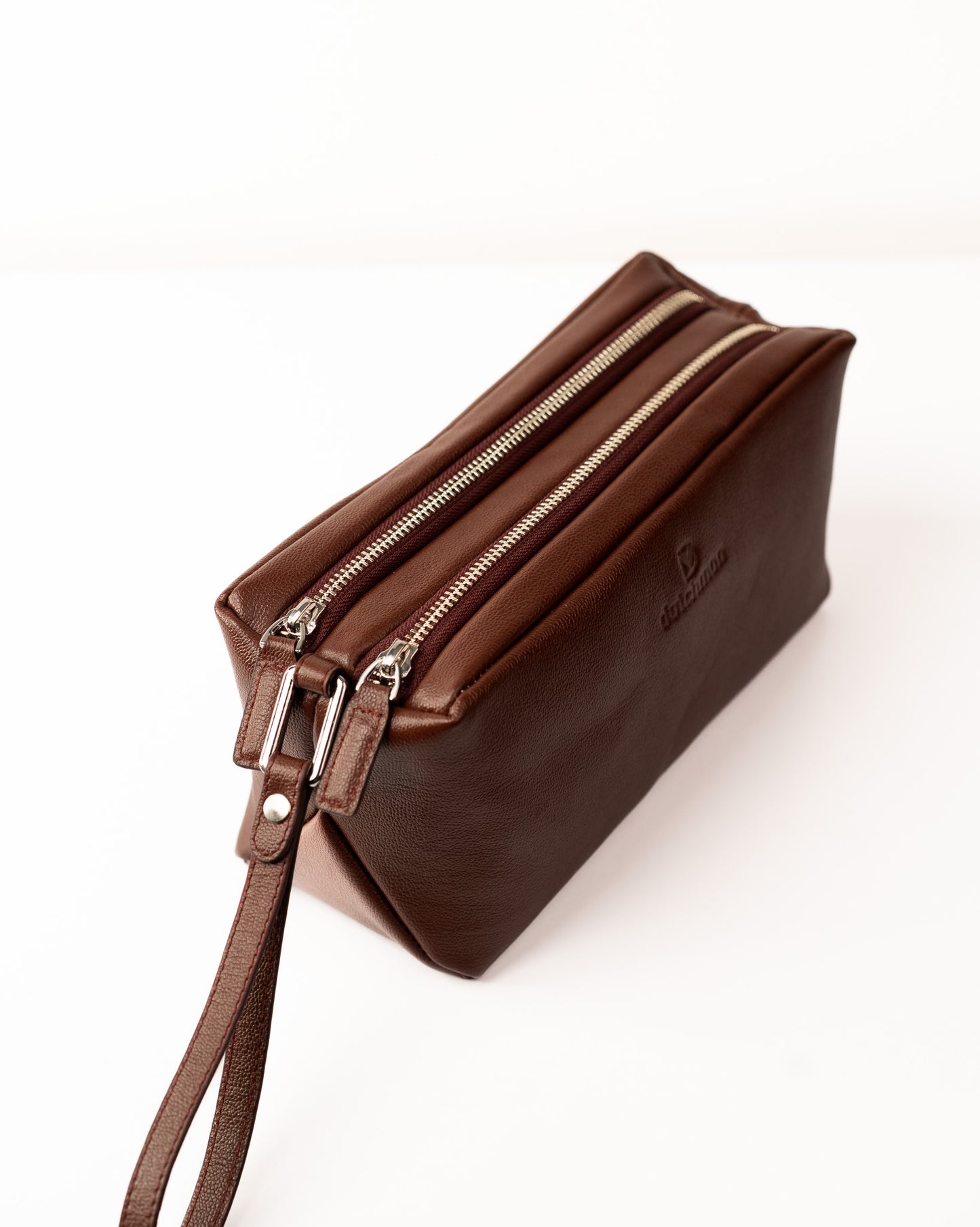 The Hatch – Double Compartment Maroon Travel Pouch